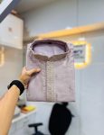FASHIONABLE MATKA SILK SILVER JARI WITH EMBROIDERY BUTTI WORK KURTA PAYJAMA PARTY WEAR WHOLESALE PRICE ETHNIC GARMENT (21)