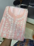 FASHIONABLE ORGANZA CHAIN WORK TOP BOTTOM WITH DUPATTA FESTIVAL WEAR WHOLESALE PRICE ETHNIC GARMENT (15)