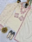 FASHIONABLE RAYON COTTON SILK MULTI NEEDLE SEQUENCE EMBROIDERY ZARI WORK TOP PATIYALA WITH DUPATTA FESTIVAL WEAR WHOLESALE PRICE ETHNIC GARMENT(10)