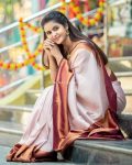 FASHIONABLE SOFT LICHI SILK JACQUARD WORK SAREE WITH UNSTITCHED BLOUSE FESTIVAL WEAR WHOLESALE PRICE ETHNIC GARMENT (11)