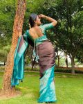 FASHIONABLE SOFT LICHI SILK JACQUARD WORK SAREE WITH UNSTITCHED BLOUSE FESTIVAL WEAR WHOLESALE PRICE ETHNIC GARMENT (18)
