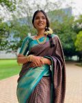 FASHIONABLE SOFT LICHI SILK JACQUARD WORK SAREE WITH UNSTITCHED BLOUSE FESTIVAL WEAR WHOLESALE PRICE ETHNIC GARMENT (18)