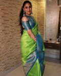 FASHIONABLE SOFT LICHI SILK JACQUARD WORK SAREE WITH UNSTITCHED BLOUSE FESTIVAL WEAR WHOLESALE PRICE ETHNIC GARMENT (27)