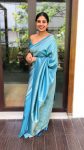 FASHIONABLE SOFT LICHI SILK JACQUARD WORK SAREE WITH UNSTITCHED BLOUSE FESTIVAL WEAR WHOLESALE PRICE ETHNIC GARMENT (2)