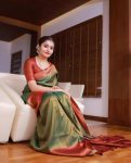 FASHIONABLE SOFT LICHI SILK JACQUARD WORK SAREE WITH UNSTITCHED BLOUSE FESTIVAL WEAR WHOLESALE PRICE ETHNIC GARMENT (10)