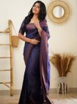 FASHIONABLE SOFT LICHI SILK JACQUARD WORK SAREE WITH UNSTITCHED BLOUSE FORMAL WEAR WHOLESALE PRICE ETHNIC GARMENT (57)