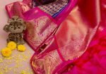 FASHIONABLE SOFT LICHI SILK JACQUARD WORK SAREE WITH UNSTITCHED BLOUSE PARTY WEAR WHOLESALE PRICE ETHNIC GARMENT (10)