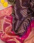 FASHIONABLE SOFT LICHI SILK JACQUARD WORK SAREE WITH UNSTITCHED BLOUSE PARTY WEAR WHOLESALE PRICE ETHNIC GARMENT (10)