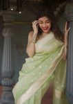 FASHIONABLE SOFT LINEN SLAB JACQUARD WORK SAREE WITH UNSTITCHED BLOUSE PARTY WEAR WHOLESALE PRICE ETHNIC GARMENT (28)