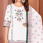 FESTIVAL WEAR MUSLIN PRINT WITH HANDWORK AND SEQUENCE WORK TOP BOTTOM WITH DUPATTA WHOLESALE PRICE ETHNIC GARMENT (26)