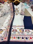FESTIVAL WEAR MUSLIN PRINT WITH HANDWORK AND SEQUENCE WORK TOP BOTTOM WITH DUPATTA WHOLESALE PRICE ETHNIC GARMENT (22)