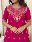 GESIGNER GEORGETTE EMBROIDERY SEQUENCE WORK TOP PALAZZO WITH DUPATTA FESTIVE WEAR WHOLESALE PRICE ETHNIC GARMENT (3)