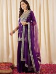 GESIGNER GEORGETTE EMBROIDERY SEQUENCE WORK TOP PALAZZO WITH DUPATTA FESTIVE WEAR WHOLESALE PRICE ETHNIC GARMENT (8)