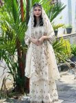 GORGEOUS CHINON SILK ZARI SEQUENCE EMBROIDERY WORK TOP SHARARA WITH DUPATTA FESTIVE WEAR WHOLESALE PRICE ETHNIC GARMENT (1)