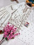 GORGEOUS CHINON SILK ZARI SEQUENCE EMBROIDERY WORK TOP SHARARA WITH DUPATTA FESTIVE WEAR WHOLESALE PRICE ETHNIC GARMENT (1)