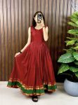 GORGEOUS COTTON SILK DIGITAL PRINT AND HEAVY ZARI BORDER GOWN WITH JACKET FORMAL WEAR WHOLESALE PRICE ETHNIC GARMENT (4)