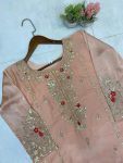 LATEST CHINON SEQUANCE EMBROIDERY WORK TOP LEHENGA WITH DUPATTA PARTY WEAR WHOLESALE PRICE ETHNIC GARMENT (5)