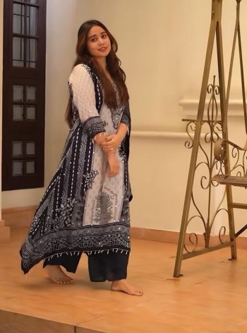 LATEST CHINON SILK DIGITAL PRINT WITH REAL MIRROR HAND WORK TOP PALAZZO WITH DUPATTA WHITE