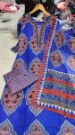 LATEST COTTON DIGITAL PRINT WITH SEQUENCE WORK TOP BOTTOM WITH DUPATTA CASUAL WEAR WHOLESALE PRICE ETHNIC GARMENT (13)