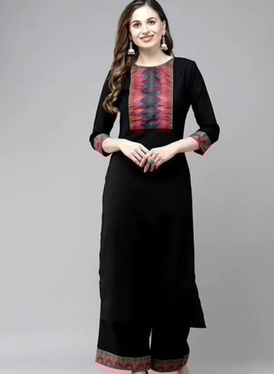 LATEST COTTON PLAIN WORK TOP BOTTOM SET OFFICE WEAR WHOLESALE PRICE ETHNIC GARMENT (2)