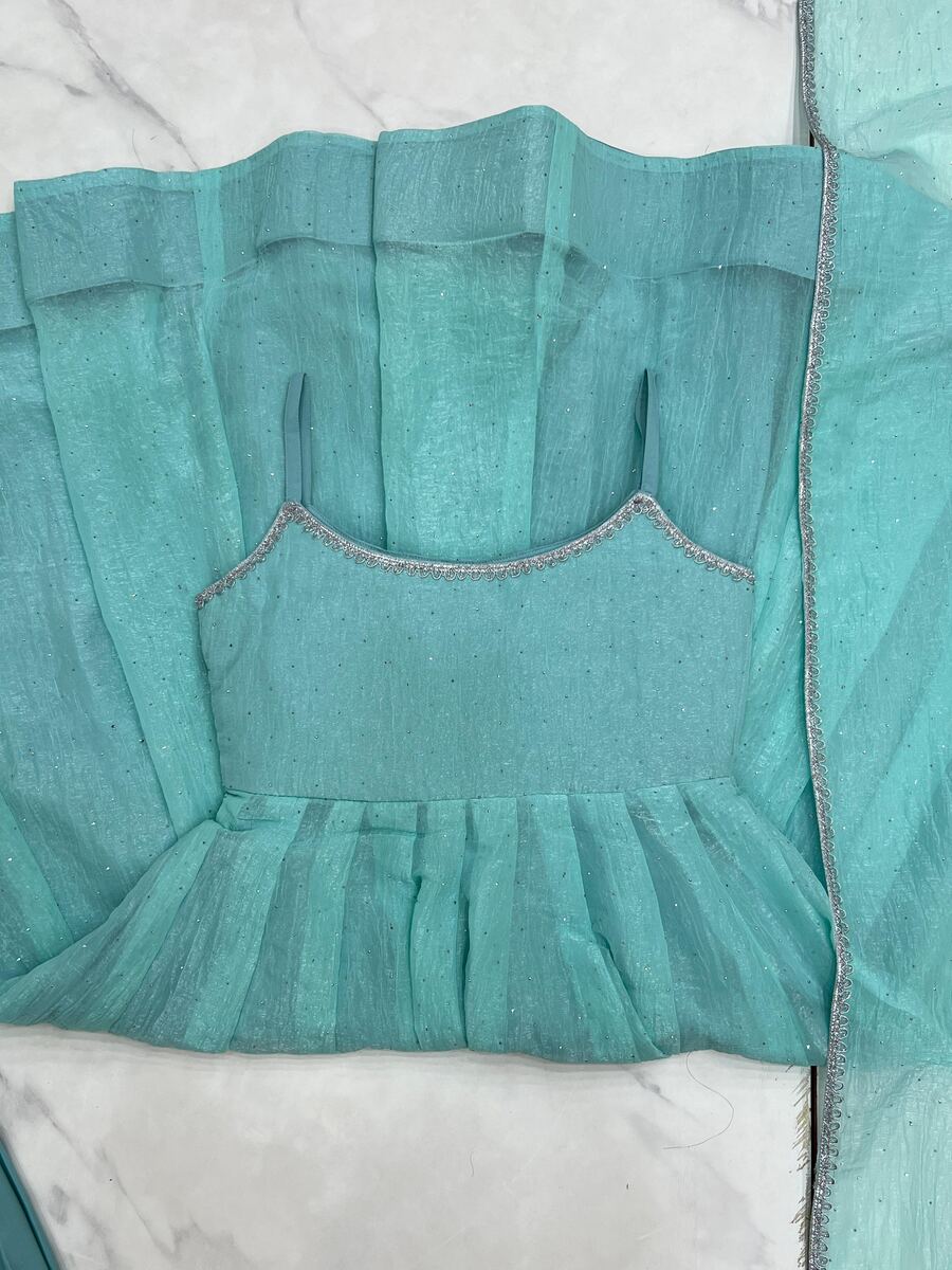 LATEST CRUNCHY SILK SWAROVSKI WORK ANRKALI DRESS FESTIVAL WEAR WHOLESALE PRICE ETHNIC GARMENT (20)