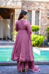 LATEST GEORGETTE EMBROIDERY WORK GOWN BOTTOM WITH DUPATTTA FESTIVAL WEAR WHOLESALE PRICE ETHNIC GARMENT (3)