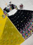 LATEST GEORGETTE SEQUENCE WORK LEHENGA CHOLI DUPATTA PARTY WEAR WHOLESALE PRICE ETHNIC GARMENT (15)