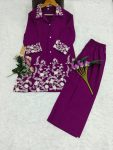 LATEST HEAVY VATICAN EMBROIDERY WORK TOP BOTTOM SET PARTY WEAR WHOLESALE PRICE ETHNIC GARMENT (6)