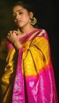 LATEST LICHI SILK JACQUARD WORK SAREE WITH UNSTITCHED BLOUSE FESTIVAL WEAR WHOLESALE PRICE ETHNIC GARMENT (15)-Photoroom
