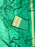 LATEST LICHI SILK JACQUARD WORK SAREE WITH UNSTITCHED BLOUSE WEDDING WEAR WHOLESALE PRICE ETHNIC GARMENT (3)