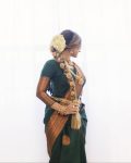 LATEST LICHI SILK JACQUARD WORK SAREE WITH UNSTITCHED BLOUSE WEDDING WEAR WHOLESALE PRICE ETHNIC GARMENT (2)