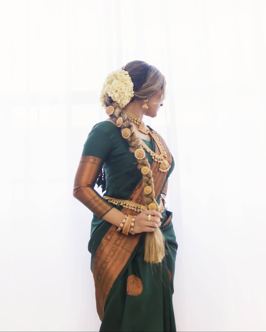 LATEST LICHI SILK JACQUARD WORK SAREE WITH UNSTITCHED BLOUSE WEDDING WEAR WHOLESALE PRICE ETHNIC GARMENT (4)