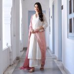 LATEST MONSOON (RAYON) DESIGNER BORDER WORK TOP BOTTOM WITH DUPATTA PARTY WEAR WHOLESALE PRICE ETHNIC GARMENT (9)