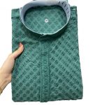 LATEST RAYON EMBROIDERY WORK MEN'S KURTA PAYJAMA RAMA