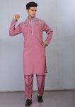 LATEST SILK EMBROIDERY THREAD WORK MEN’S KURTA PAYJAMA FORMAL WEAR WHOLESALE PRICE ETHNIC GARMENT (3)