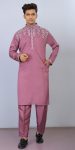 LATEST SILK EMBROIDERY THREAD WORK MEN’S KURTA PAYJAMA FORMAL WEAR WHOLESALE PRICE ETHNIC GARMENT (3)
