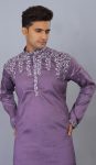 LATEST SILK EMBROIDERY THREAD WORK MEN’S KURTA PAYJAMA FORMAL WEAR WHOLESALE PRICE ETHNIC GARMENT (8)