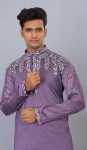 LATEST SILK EMBROIDERY THREAD WORK MEN’S KURTA PAYJAMA FORMAL WEAR WHOLESALE PRICE ETHNIC GARMENT (8)