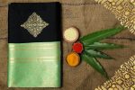 LATEST SOFT LICHI SILK CLOTH JACQUARD WORK SAREE WITH UNSTITCHED BLOUSE FESTIVAL WEAR WHOLESALE PRICE ETHNIC GARMENT (3)