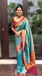 LATEST SOFT LICHI SILK JACQUARD WORK SAREE WITH UNSTITCHED BLOUSE CASUAL WEAR WHOLESALE PRICE ETHNIC GARMENT (1)