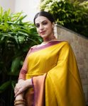 LATEST SOFT LICHI SILK JACQUARD WORK SAREE WITH UNSTITCHED BLOUSE CASUAL WEAR WHOLESALE PRICE ETHNIC GARMENT (9)