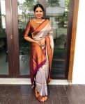 LATEST SOFT LICHI SILK JACQUARD WORK SAREE WITH UNSTITCHED BLOUSE CASUAL WEAR WHOLESALE PRICE ETHNIC GARMENT (3)