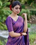 LATEST SOFT LICHI SILK JACQUARD WORK SAREE WITH UNSTITCHED BLOUSE FORMAL WEAR WHOLESALE PRICE ETHNIC GARMENT (10)