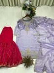 LATSET FENDY EMBROIDERY WORK TOP SHARARA WITH DUPATTA PARTY WEAR WHOLESALE PRICE ETHNIC GARMENT (2)