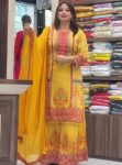LUXURIOUS CHINON SILK DIGITAL PRINT AND REAL MIRROR WORK TOP PALAZZO WITH DUPATTA FESTIVE WEAR WHOLESALE PRICE ETHNIC GARMENT (3)