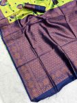 MODERN BANARASI SILK ZARI WEAVING WORK SAREE WITH UNSTITCHED BLOUSE RECEPTION WEAR WHOLESALE PRICE ETHNIC GARMENT (82)