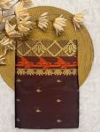 MODERN BANARASI SOFT SILK GOLD & SILVER ZARI WEAVING WORK SAREE WITH UNSTITCHED BLOUSE FORMAL WEAR WHOLESALE PRICE ETHNIC GARMENT (1)