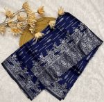 MODERN BANARASI SOFT SILK WEAVING WORK SAREE WITH UNSTITCHED BLOUSE PARTY WEAR WHOLESALE PRICE ETHNIC GARMENT (3)