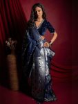 MODERN BANARASI SOFT SILK WEAVING WORK SAREE WITH UNSTITCHED BLOUSE PARTY WEAR WHOLESALE PRICE ETHNIC GARMENT (3)