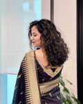 MODERN BANARASI SOFT SILK WEAVING WORK SAREE WITH UNSTITCHED BLOUSE PARTY WEAR WHOLESALE PRICE ETHNIC GARMENT (7)